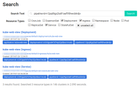 Kube web view search